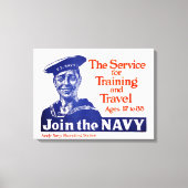  U.S. Navy Recruiting Poster Canvas Afdruk (Voorkant)