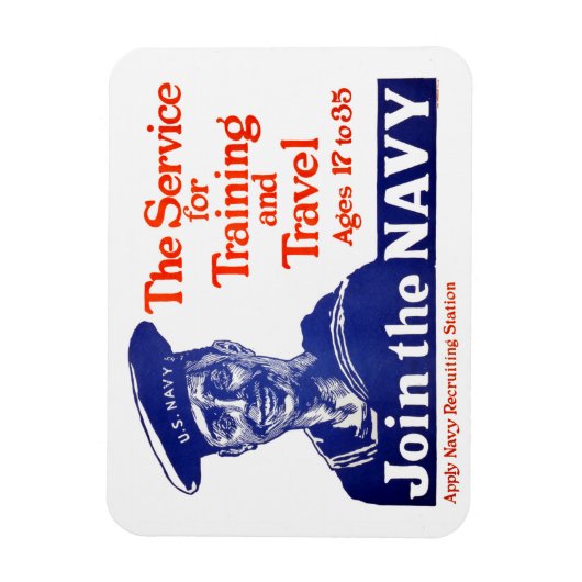  U.S. Navy Recruiting Poster Magneet (Verticaal)