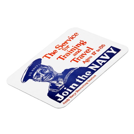 U.S. Navy Recruiting Poster Magneet (Linkerzijde)