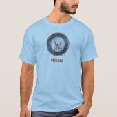 U.S. Navy Veteran Mannen Canvas Lange hoes T-shirt (Voorkant)