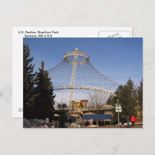 U.S. Pavilion Riverfront Park. Briefkaart (Voorkant / Achterkant)