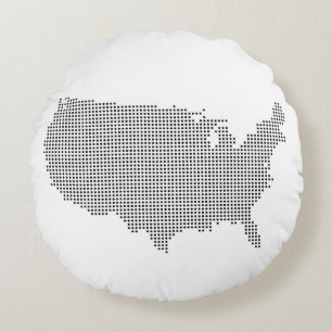 U.S. Pixel Land Sierkussen Rond Kussen