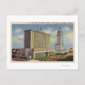 U. S. Post Kantoor, City Hall en Federal Building Briefkaart (Voorkant)