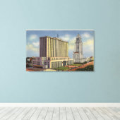 U. S. Post Kantoor, City Hall en Federal Building Canvas Afdruk (Insitu (Houten vloer))