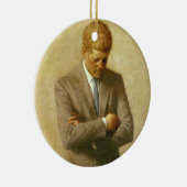 U.S. President John F. Kennedy van Aaron Shikler Keramisch Ornament (Rechts)