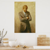 U.S. President John F. Kennedy van Aaron Shikler Poster (Keuken)