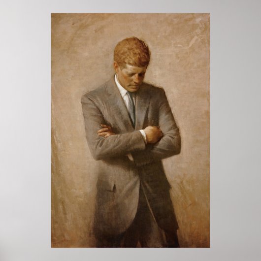U.S. President John F. Kennedy van Aaron Shikler Poster (Voorkant)