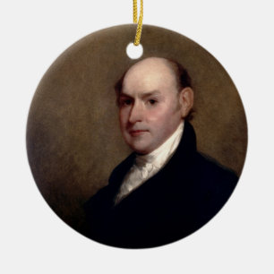 U.S. President John Quincy Adams van Gilbert Stuar Keramisch Ornament