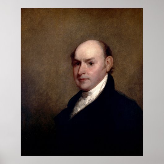 U.S. President John Quincy Adams van Gilbert Stuar Poster (Voorkant)