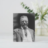U.S. President Theodore Teddy Roosevelt Laughing Briefkaart (Staand voorkant)