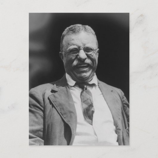 U.S. President Theodore Teddy Roosevelt Laughing Briefkaart (Voorkant)