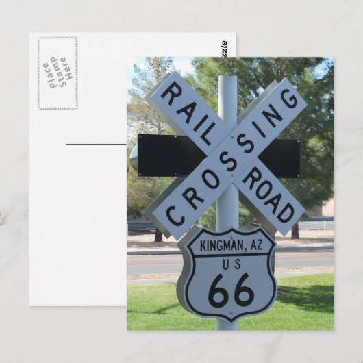 U.S. ROUTE 66 Kingman Arizona Briefkaart (Voorkant / Achterkant)