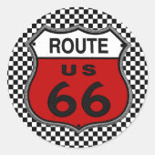 U.S. Route 66 Stickers (Voorkant)
