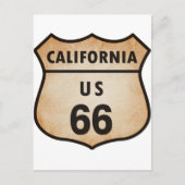 U.S. ROUTE 66-teken Briefkaart (Voorkant)