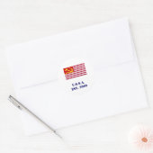 U.S.S.A.est. 2009 Ronde Sticker (Envelop)
