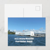 U.S.S. Arizona Memorial Briefkaart (Voorkant / Achterkant)
