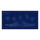 U.S.S. Juneau Blueprint Perfect Poster (Voorkant)