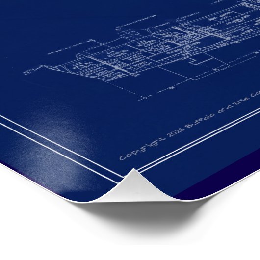 U.S.S. Juneau Blueprint Perfect Poster (Hoek)