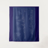 U.S.S. The Sullivans Fine Art Blueprint Wandkleed (Voorkant)