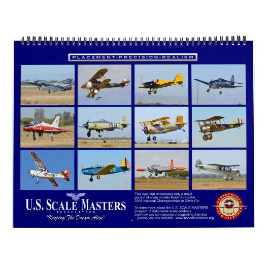 U.S. Scale Masters Calendar for scale modelers Kalender (Achterkant)