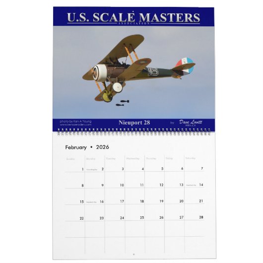 U.S. Scale Masters Calendar for scale modelers Kalender (Feb 2026)