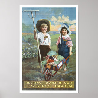 U.S. School Gardens, 1919.  Adverteren Poster