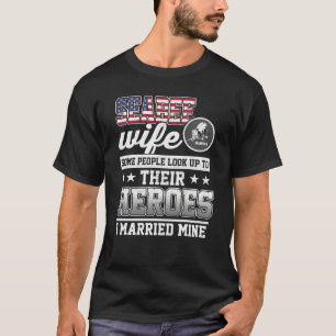 U S Seabee Proud Seabee Wife T-shirt