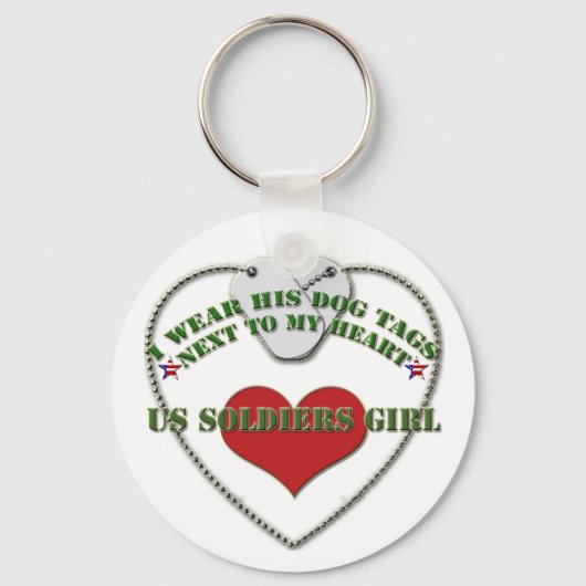 U.S. Soldaten Girl Sleutelhanger (Voorkant)