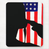 U.S. Soldier Silhouette Mousepad Muismat (Voorkant)