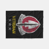 U.s Special Operations Aviation Command Veteran Ve Fleece Deken (Voorkant (Horizontaal))