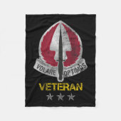 U.s Special Operations Aviation Command Veteran Ve Fleece Deken (Voorkant)