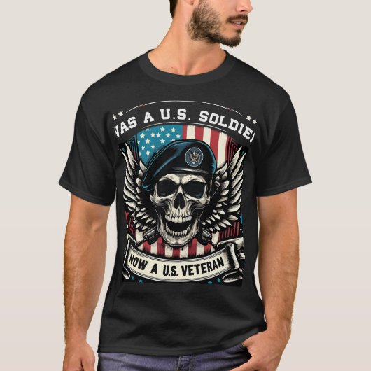 "U.S. Veteraan" Patriottisch T-Shirt (Voorkant)