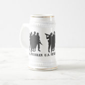 U S. VETERAN BEER STEIN BIERPUL (Voorkant links)