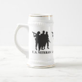U S. VETERAN BEER STEIN BIERPUL (Links)