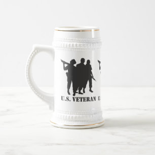U S. VETERAN BEER STEIN BIERPUL