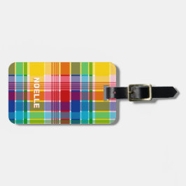 U.S. Virgin Islands Flag, Madras Bagagelabel