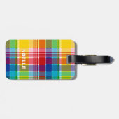 U.S. Virgin Islands Flag, Madras Bagagelabel (Achterkant horizontaal)