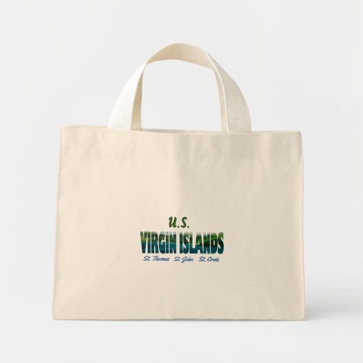 U.S. Virgin Islands Mini Tote Bag (Voorkant)