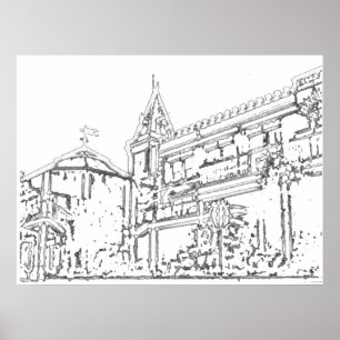 U schildert Potlood 1 van Giardelli 1986 San Fran Poster