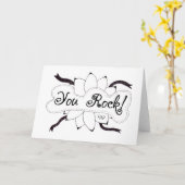 U schommelt de Hand Getrokken Kaart van de Krabbel (Gele Bloem)