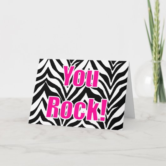 U schommelt! Gestreepte Druk Kaart (Voorkant)