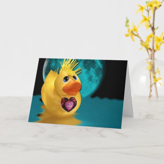 U schommelt! kaart (Gele Bloem)