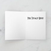 U schommelt totaal! Dank u kaarden Bedankkaart (Binnen)