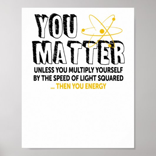 U - Science Sticker Poster (Voorkant)