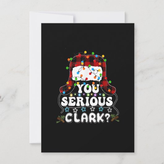 U Serious Clark-kerstvakantie met lelijke kerst Kaart (Voorkant)