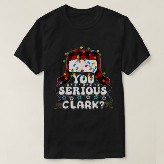 U Serious Clark-kerstvakantie met lelijke kerst T-shirt