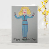 U shrieking gehoornd-dier van een spitsmuis! kaart (Gele Bloem)