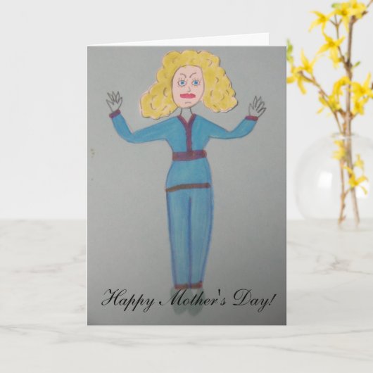 U shrieking gehoornd-dier van een spitsmuis! kaart (Gele Bloem)