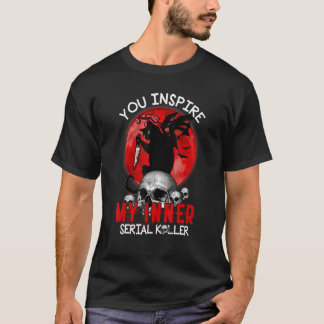 U spant mijn innerlijke seriële Kller Black Cat Ha T-shirt