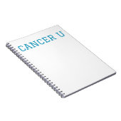 U-spiral kankernotebook notitieboek (Rechterzijde)